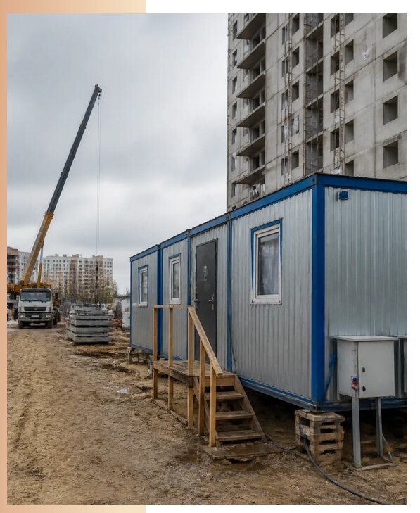 Аренда строительных вагончиков для рабочих в Большой Камне